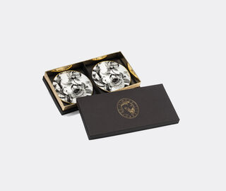 Simone Guidarelli Home 'Secret Garden' coaster, set of two, black and white MULTICOLOUR SIMO26SOU853MUL