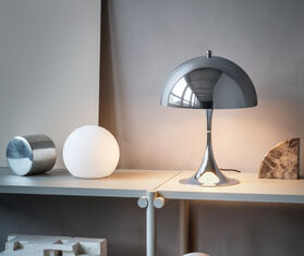 Louis Poulsen &#39;Panthella 250&#39; LED table lamp, chrome MULTICOLOUR LOPO23PAN584SIL