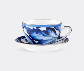 Dolce&amp;Gabbana Casa 'Blu Mediterraneo' teacup and saucer MULTICOLOUR DGCA22POR962MUL