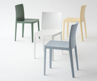 Hay 'Elementaire' chair, set of two, olive OLIVE HAY118ELE413GRN