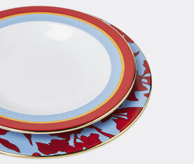 La DoubleJ &#39;Roman Holiday Vino&#39; soup and dinner plate set MULTICOLOUR LADJ22SOU598MUL