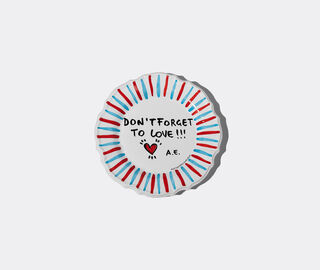 Casa Alessandro Enriquez 'Don&rsquo;t Forget to Love!' presentation plate, multicolor MULTICOLOUR ALEN26DON713MUL