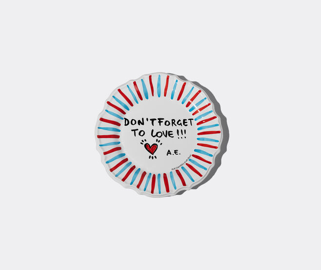 Casa Alessandro Enriquez 'Don&rsquo;t Forget to Love!' presentation plate, multicolor MULTICOLOUR ALEN26DON713MUL