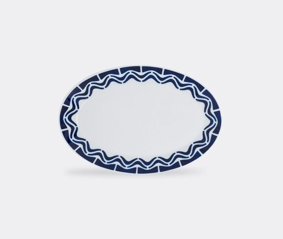 Sargadelos 'Marbadas' oval tray BLUE SARG21MAR038WHI