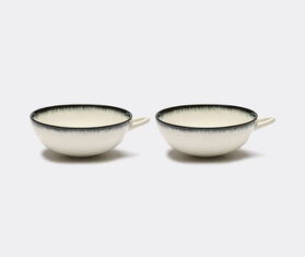 Serax 'D&eacute;' cup, variation A, set of two, white and black WHITE SERA24CUP053WHI