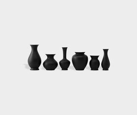 Sch&ouml;nbuch 'Blossom' vase, set of six, black BLACK SCHO22BLO144BLK