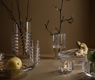 Tom Dixon 'Press' vase, large TRANSPARENT TODI20PRE416TRA