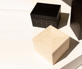 Zanat 'Branco' box, large, black BLACK ZANA20BRA947BLK