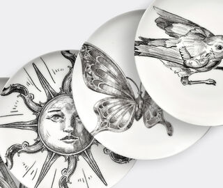 Serax 'Unity' bread plate, set of four, white WHITE SERA25BRE083WHI