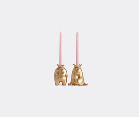 L&#39;Objet &#39;Haas King and Queen&#39; candlesticks GOLD LOBJ22HAA422GOL