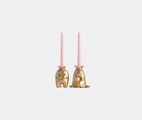 L'Objet 'Haas King and Queen' candlesticks GOLD LOBJ22HAA422GOL