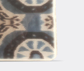 Les-Ottomans &#39;Ikat&#39; glass tray, blue MULTICOLOUR OTTO21MUR887MUL