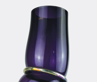 Vanessa Mitrani 'Double Ring' vase, dark violet PURPLE VAMI22DOU405PUR