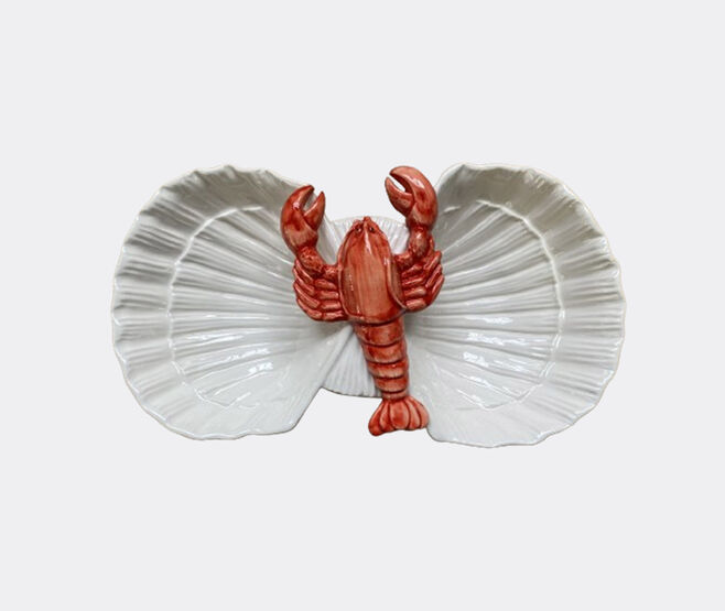 Les-Ottomans 'Lobster' starter plate, two shells MULTICOLOUR OTTO24THE907MUL