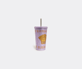 Versace 'Medusa' studded travel cup mug, lilac LILAC VERS22TRA563LIL