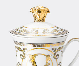 Rosenthal 'Virtus Gala White' mug with lid WHITE ROSE23MUG227WHI