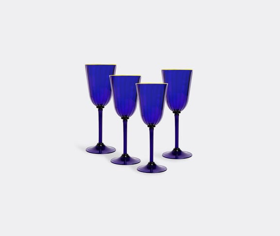 La DoubleJ Wine glasses, set of four, blue undefined ${masterID}