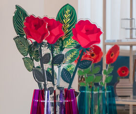 VESTA 'Love' flower, set of five, multicolor MULTICOLOR VEST26BOU991MUL