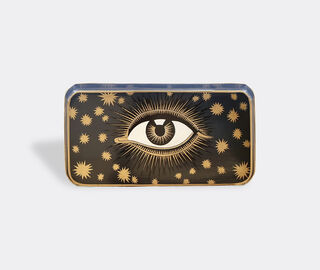 Les-Ottomans 'Eye' iron tray, dark blue BLUE OTTO22HAN103MUL
