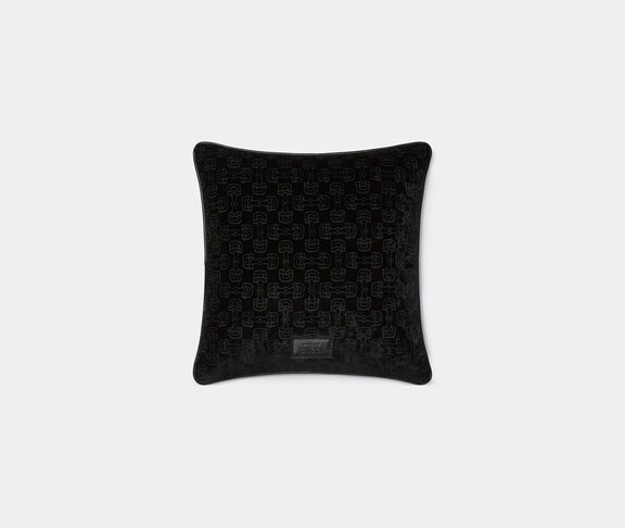 Gucci 'Horsebit' jacquard cushion, black undefined ${masterID}