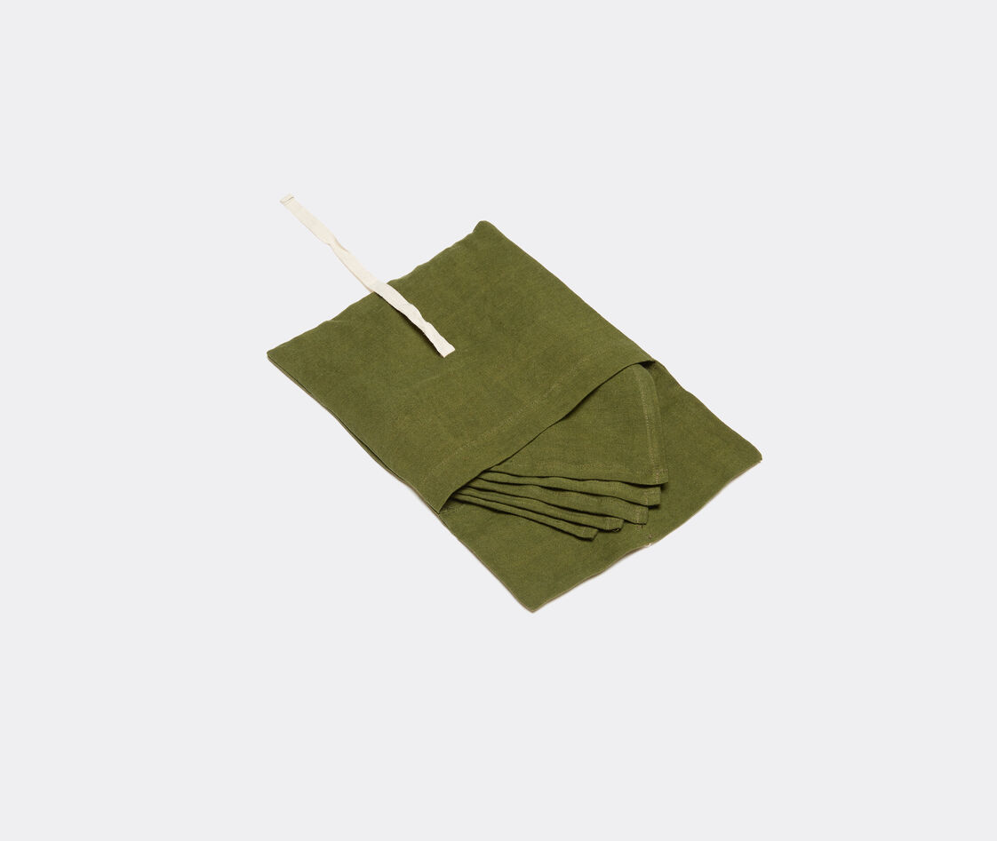 Shop Once Milano Table Linens Green Uni