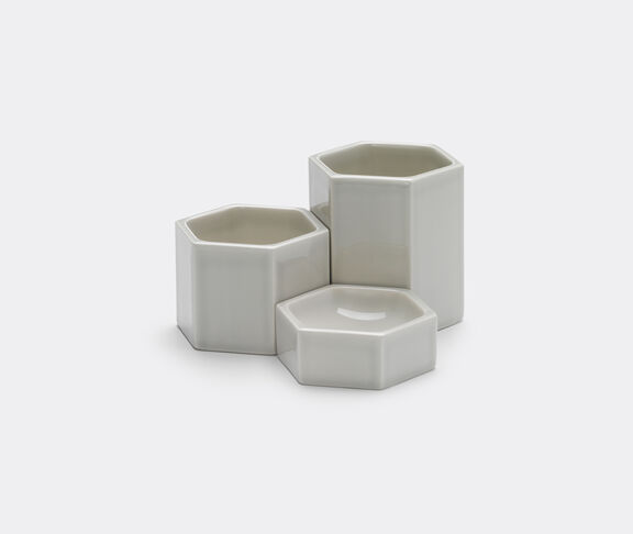 Vitra Hexagonal containers light grey, set of three Light grey ${masterID}