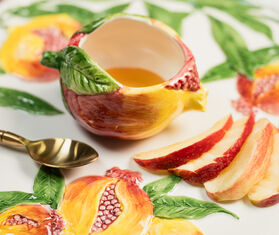 Les-Ottomans &#39;Pomegranate&#39; honey pot, multicolor MULTICOLOUR OTTO25POM546MUL