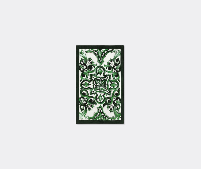 Dolce&Gabbana Casa 'Maiolica' beach towel, green GREEN DGCA25BEA914GRN