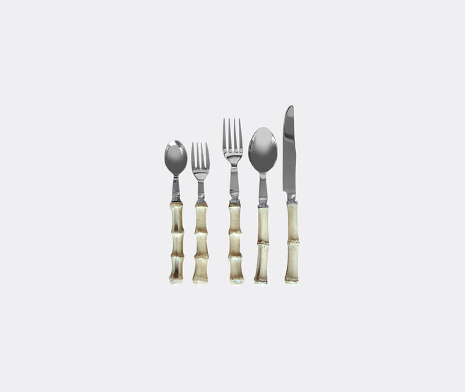 Les-Ottomans 'Bamboo' cutlery, set of five MULTICOLOUR OTTO23BAM933MUL
