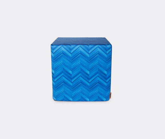 Missoni 'Layers Inlay' pouf cube, blue undefined ${masterID}
