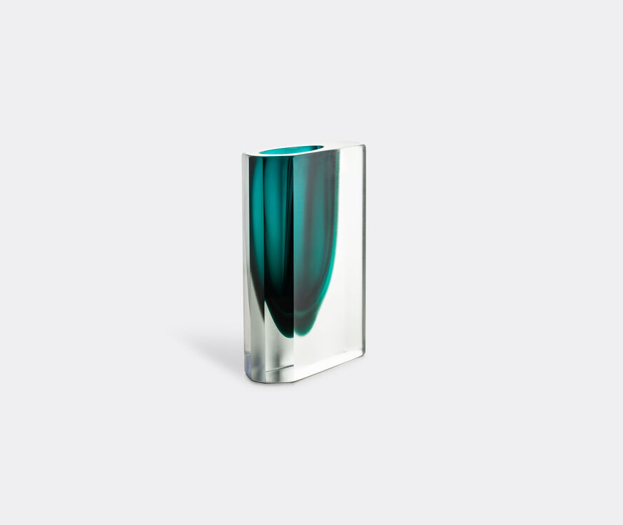 Venini 'Octagono' vase, aquamarine green  VENI20OCT128GRN