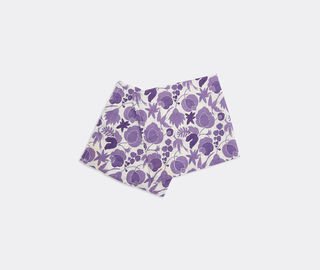 La DoubleJ 'Wildbird Viola' napkin, set of two PURPLE LADJ22LAR662PUR