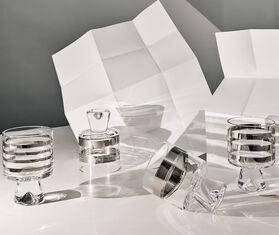 Tom Dixon &#39;Tank&#39; low ball glass gift set, set of four TRANSPARENT TODI22TAN505TRA