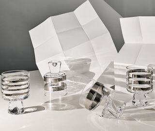 Tom Dixon 'Tank' low ball glass gift set, set of four TRANSPARENT TODI22TAN505TRA