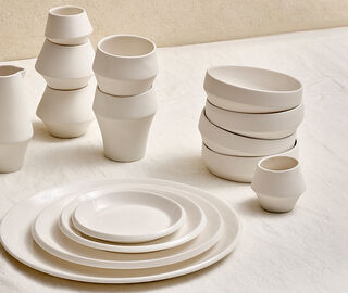 Pomax 'Kojin' cereal bowl, set of four, white WHITE POMA26KOJ407WHI