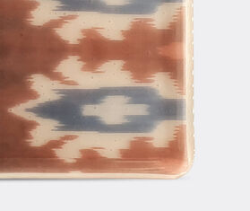 Les-Ottomans &#39;Ikat&#39; glass tray, red MULTICOLOUR OTTO21MUR870MUL