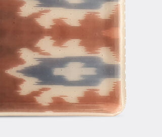 Les-Ottomans 'Ikat' glass tray, red MULTICOLOUR OTTO21MUR870MUL
