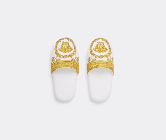 Versace 'I Love Baroque' slippers, white WHITE VERS22SLI028WHI
