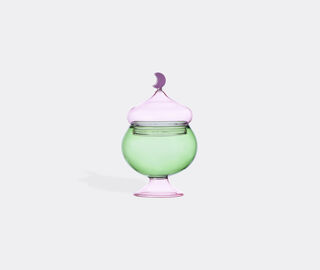 Ichendorf Milano 'Sogni D&rsquo;Oriente' container with lid, green and pink GREEN ICMI25SOG174GRN