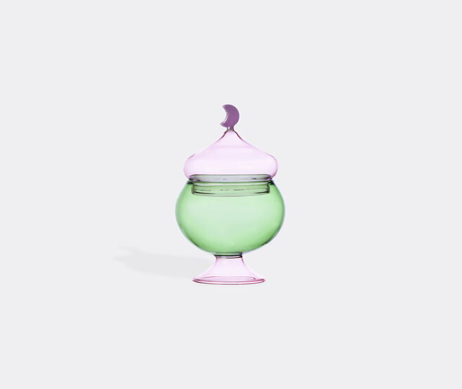 Ichendorf Milano 'Sogni D&rsquo;Oriente' container with lid, green and pink GREEN ICMI25SOG174GRN