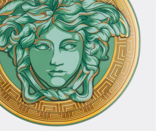 Rosenthal 'Medusa Amplified' small plate, green coin MULTICOLOUR ROSE22MED694GRN