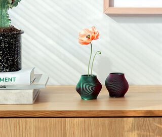 Sheyn 'Boyk and Bloz' vase, mini, set of two, watermelon RED SHEY26BLO834RED