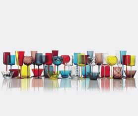 NasonMoretti &#39;Gigolo&#39; water glass, striped orange ORANGE NAMO22GIG935ORA