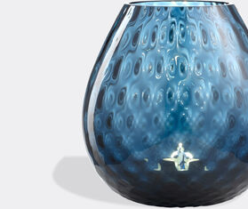 NasonMoretti 'Macram&eacute;' candle holder, large, avio blue BLUE NAMO22CAN918BLU