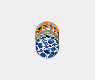 La DoubleJ 'Wildbird' dessert plates, set of six MULTICOLOUR LADJ19WIL310MUL