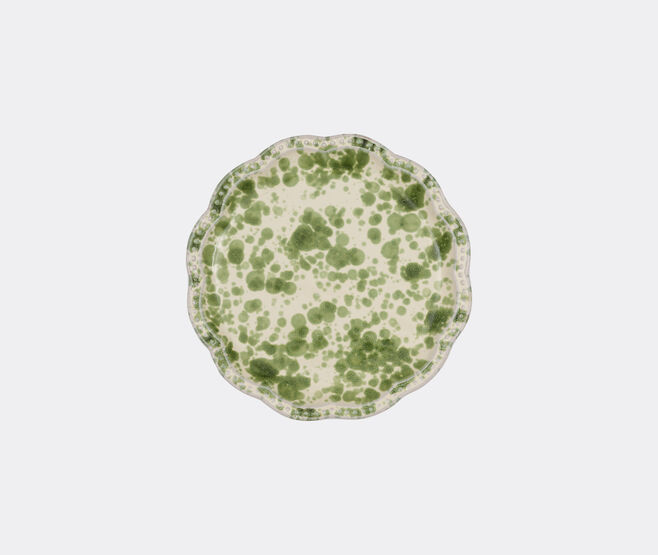 Cabana 'Speckled' dinner plate, green and white GREEN CABA23SPE644GRN