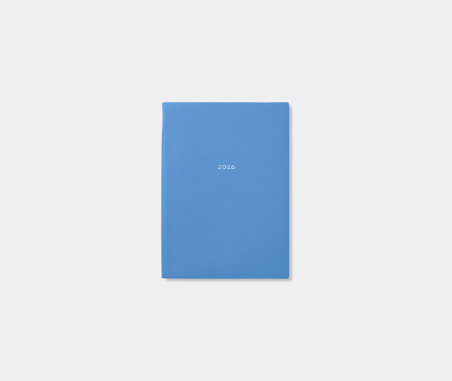 Smythson '2026 Soho' weekly diary with pocket, Nile blue BLUE SMYT25PAS963BLU