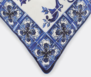 Dolce&amp;Gabbana Casa 'Blu Mediterraneo' silk twill cushion, small BLUE DGCA22SIL094MUL