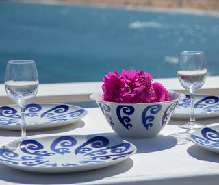 THEMIS Z 'Athenee Peacock' salad bowl, blue BLUE THEM24ATH856BLU