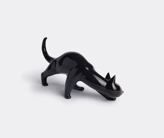 KPM Berlin 'Sneaking Cat' BLACK KPM118SNE316WHI